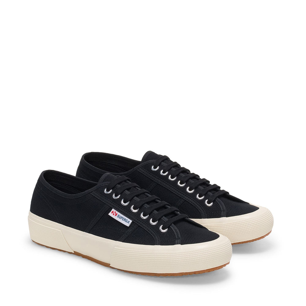 Schwarze Low Cut-Sneakers mit Obermaterial aus Baumwolle 02