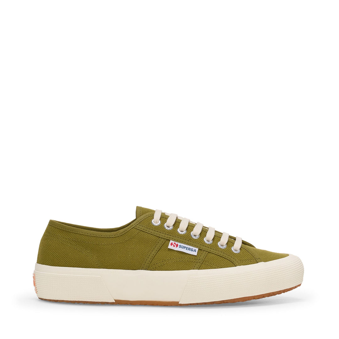 Grüne Low Cut Sneakers für Unisex mit Obermaterial aus Baumwolle 01