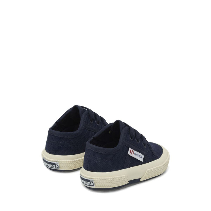 Klassische marineblaue Kinder-Sneaker mit Obermaterial aus Baumwolle 3