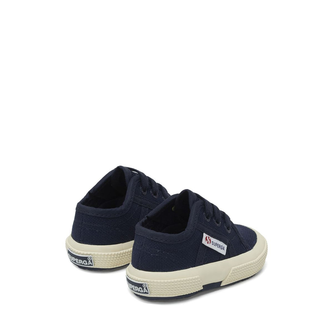 Klassische marineblaue Kinder-Sneaker mit Obermaterial aus Baumwolle main